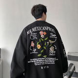 春季港风刺绣印花情侣学生圆领卫衣男VE010-P6078，男装卫衣，星座912-1（原星座914-5）