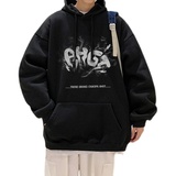 2025春季新款港风个性烟雾字母印花情侣学生卫衣VE007-P4058，男装卫衣，星座912-1（原星座914-5）