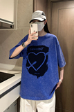 2025夏季男士宽松潮流纯棉体恤港风印花水洗蜡染短袖男XS007-P35，男装T恤，星座912-1（原星座914-5）