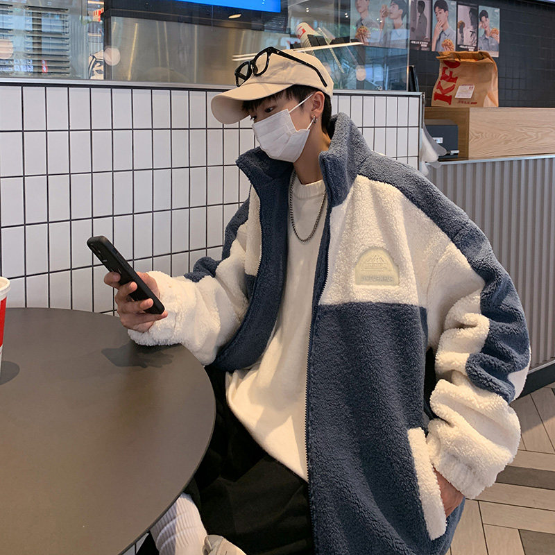 2025冬季直播羊羔毛棉衣外套男高品质棉衣Y8011-P115,男装棉衣,星座912-1（原星座914-5）