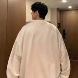 2025春季港风麂皮绒印花圆领卫衣外套男Y307-P40，女装短外套，星座912-1（原星座914-5）