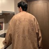 2025春季新款港风麂皮绒圆领印花卫衣男Y304-P40，男装卫衣，星座912-1（原星座914-5）