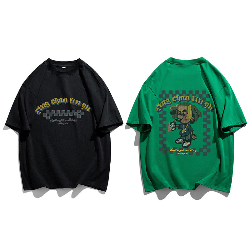 2022高品质280克纯棉印花短袖男得物直播供货品质DW003-P3858,男装T恤,星座912-1（原星座914-5）