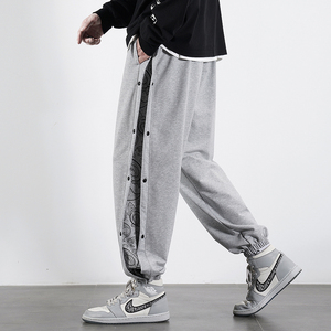 2025秋季新款创意腰果花拼接运动休闲裤男K8035-P5578，男装休闲裤，星座912-1（原星座914-5）