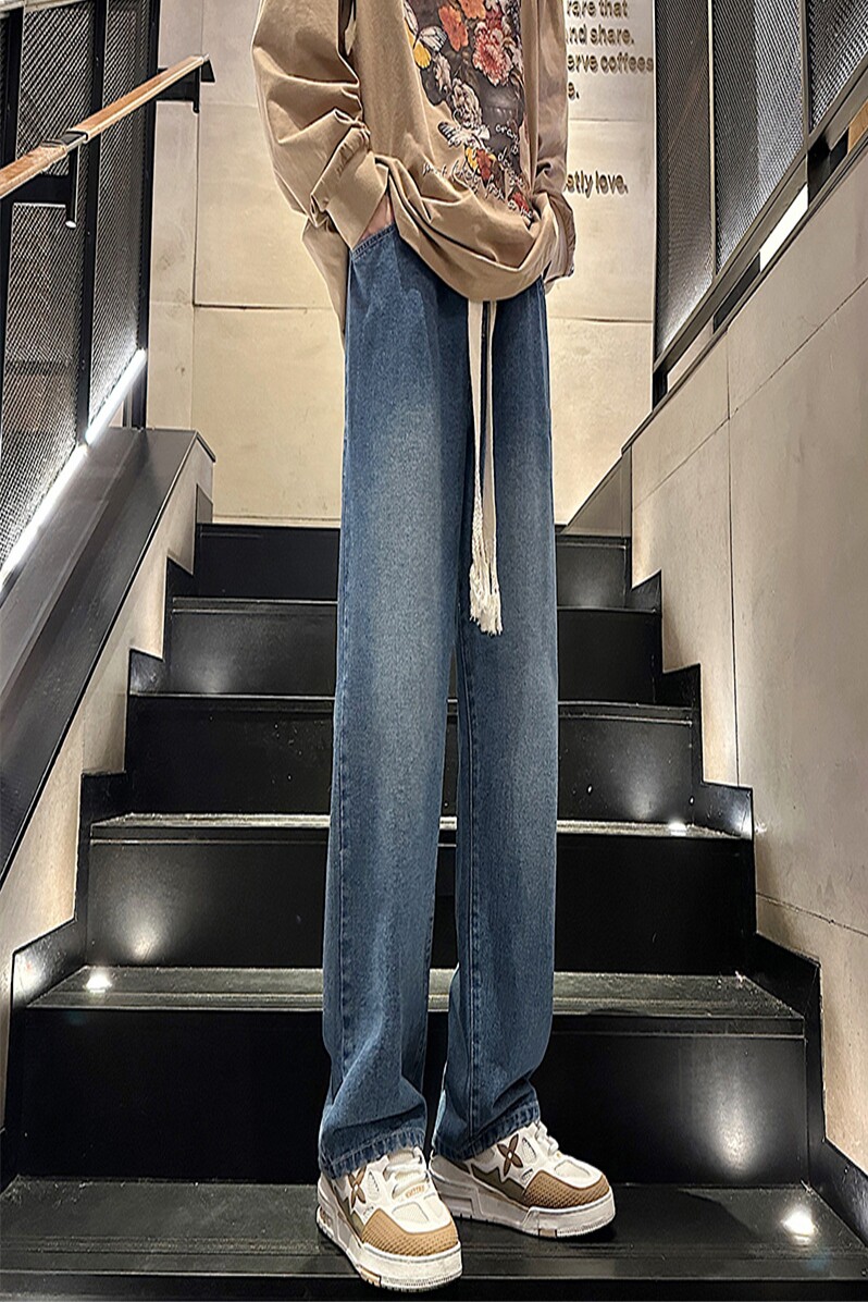23春季港风美式高街水洗牛仔裤男高品质橡筋腰头NG013-P4058,男装牛仔裤,星座912-1（原星座914-5）