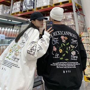 2025春季刺绣印花高品质港风情侣卫衣男VE010-P6078图片