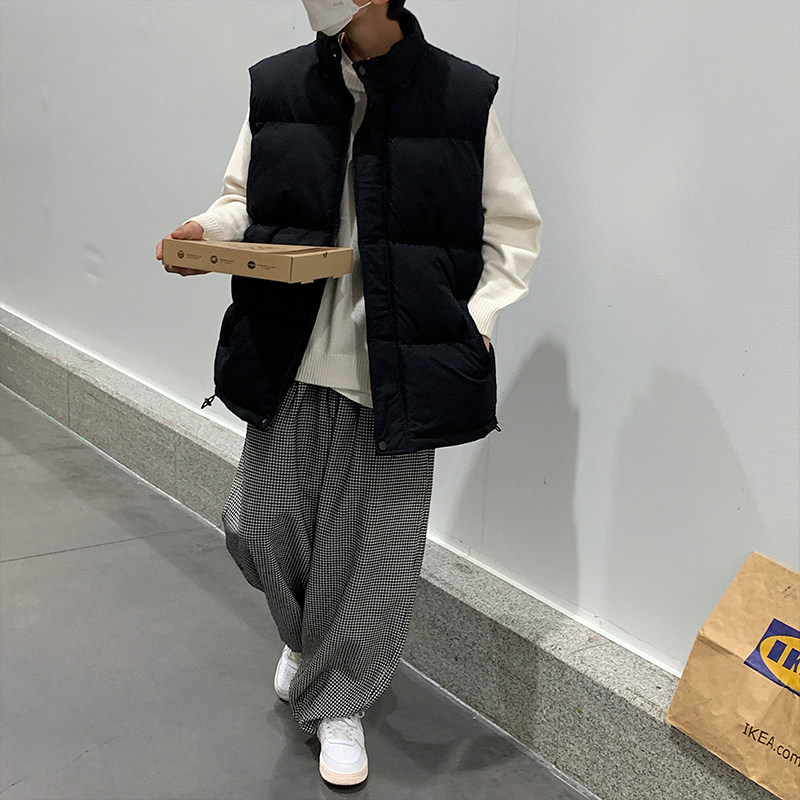 2025秋冬季港风大码情侣学生纯色棉马甲MJ908-P6588,女装马甲,星座912-1（原星座914-5）