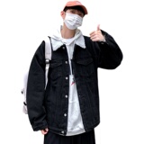 冬季新款纯色加绒加厚羊羔毛牛仔外套JK800-P95128，男装工装外套，星座912-1（原星座914-5）