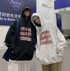 春秋季新款男女学生港风印花卫衣男VE001-P4058图片
