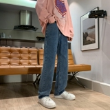 2025春季主推纯色港风牛仔裤男直筒拖地裤K906-P3049，男装牛仔裤，星座912-1（原星座914-5）