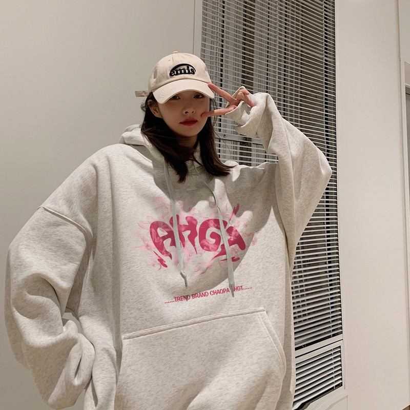 2025春季新款港风个性烟雾字母印花情侣学生卫衣VE007-P4058，男装卫衣，星座912-1（原星座914-5）