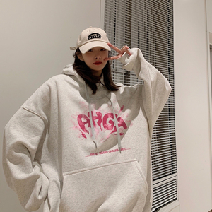 2025春季新款港风个性烟雾字母印花情侣学生卫衣VE007-P4058,男装卫衣,星座912-1（原星座914-5）