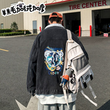 2025新款加绒加厚羊羔毛牛仔外套情侣学生JK801-P95128，男装工装外套，星座912-1（原星座914-5）