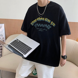 2025夏季新款港风直播品质260克重磅情侣印花短袖TX004-P3058，男装T恤，星座912-1（原星座914-5）