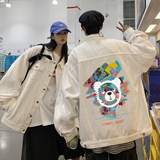 2025春季印花牛仔夹克外套男港风情侣夹克外套JK551-P658，男装夹克，星座912-1（原星座914-5）