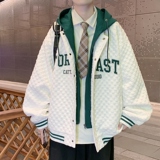 2025秋季新款大码高品质刺绣假两件棒球服外套JK272-P105138，女装短外套，星座912-1（原星座914-5）