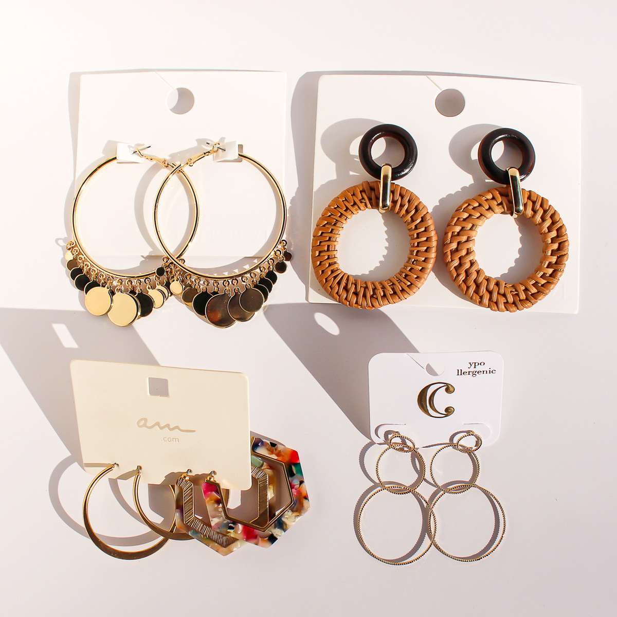 外贸饰品欧美金属流苏圆片夸张耳环木质藤编耳坠醋酸多组耳圈395,饰品/流行首饰/时尚饰品新,耳环,淘宝优惠券,粉丝福利购,淘宝优惠卷