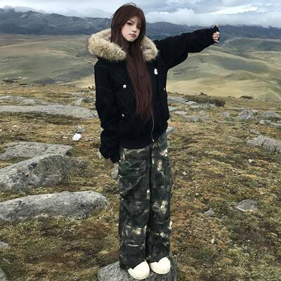 派克服加绒超好看冬装厚外套2025年新款座山雕棉服女学生棉衣棉袄