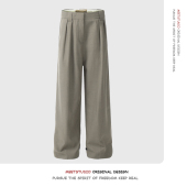 阔腿 街舞 日系 复古 直筒 男女 宽松 休闲西裤 Meet 垂坠感 美式