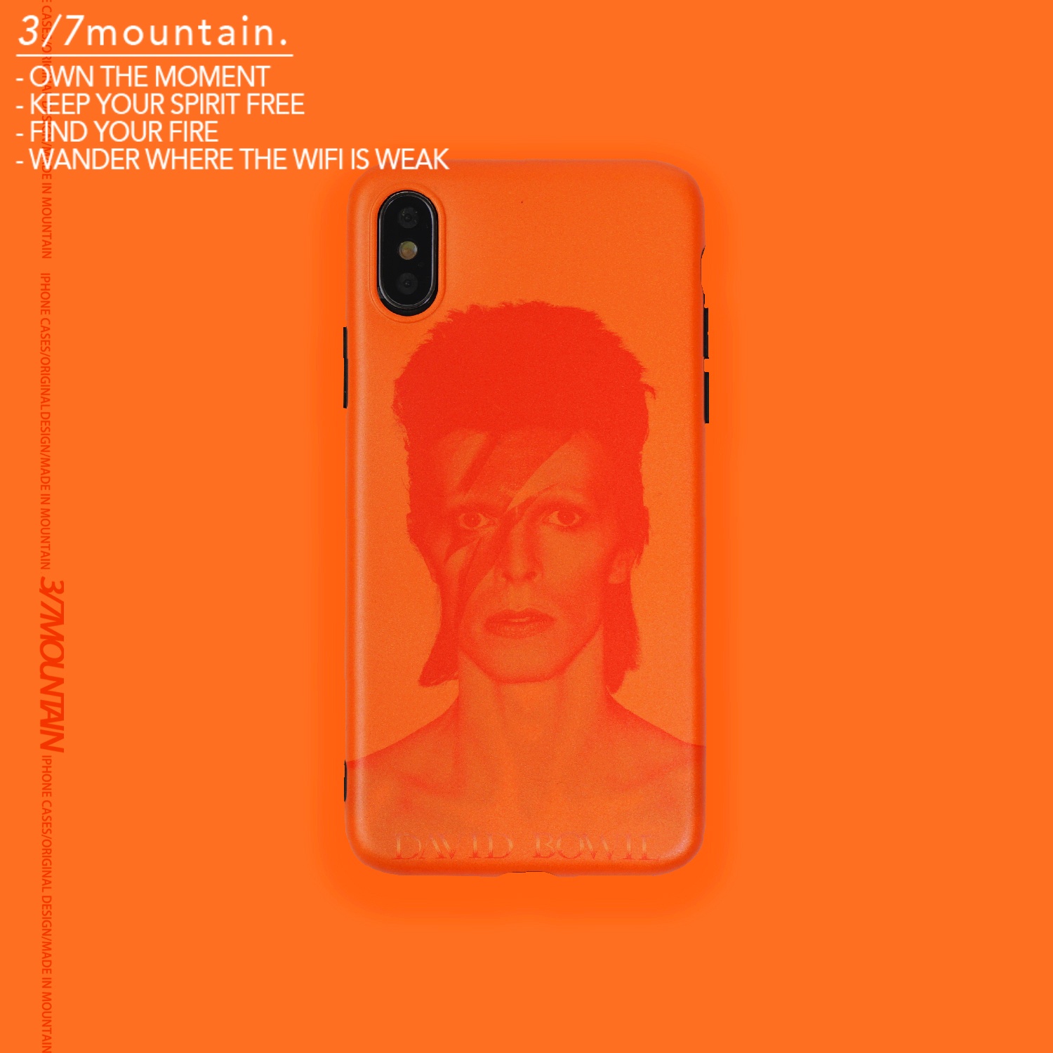 山七开大卫鲍伊华为摇滚风手机壳