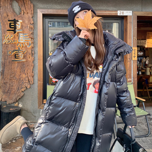 黑钻90白鸭绒长款黑金羽绒服213A-2850-P340K498图片