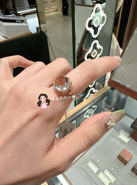 日本购直邮 agete阿卡朵 25/4蕾丝戒指 K5黄玉戒指  10252111130