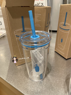 日本购在途 bluebottle蓝瓶咖啡 透明吸管杯环保咖啡杯keepcup