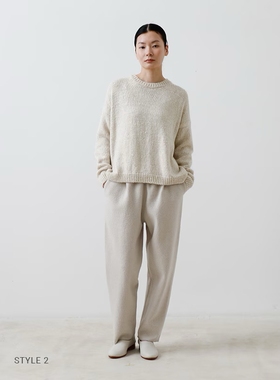 日本购 evam eva圆领针织毛衣 25/12 E253K219