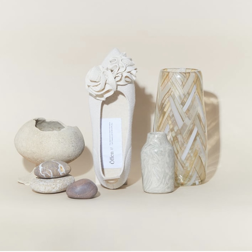 日本购直邮 offen休闲鞋 尖头花花 平底单鞋