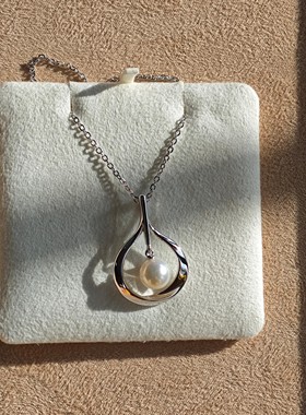 日本专柜MIKIMOTO御木本银制优雅项链 akoya海水珍珠 北京现货