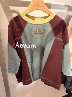 日本购 薇薇安西太后土星 短袖T恤拼接华夫格 26/4