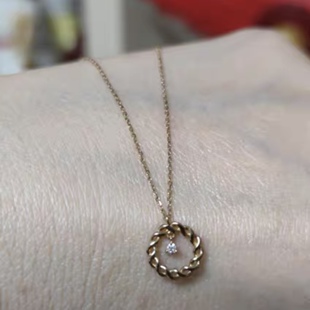 日本cocoshnik 记忆手镯情人锁马蹄钻石蛇骨锁骨链项链 北京现货