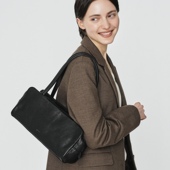 日本购直邮 44132 波士顿包 genten 手拎单肩包横款