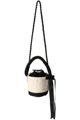 日本代购直邮 Bilitis dix-sept ans蝴蝶结帆布包水桶包小号/大号