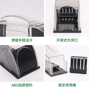 新款老鼠笼塑料捕鼠器家用诱鼠盒灭鼠器整箱活捉耗子捕鼠