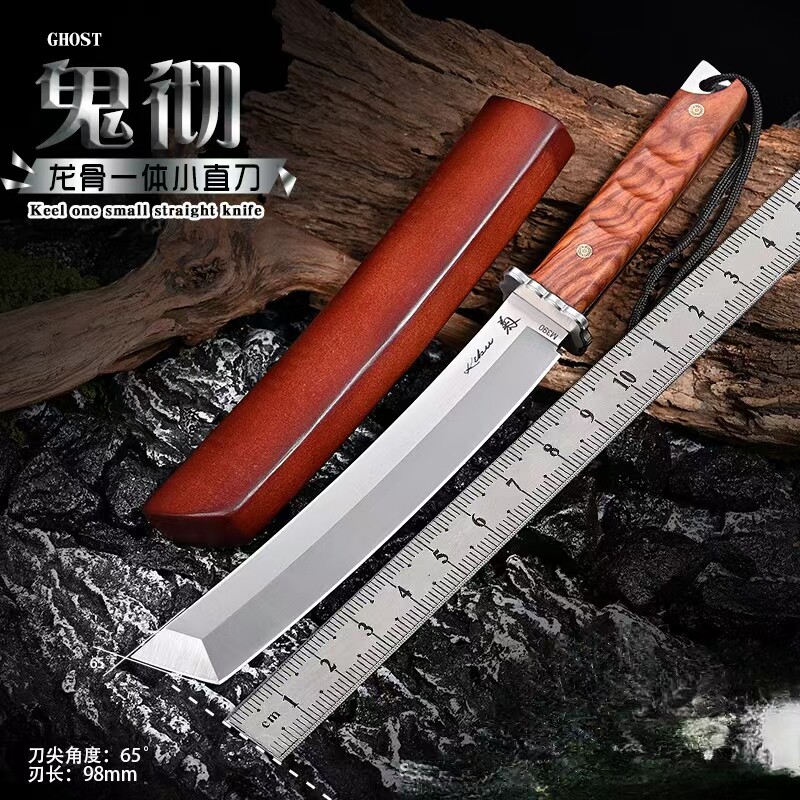 手工锻打高硬度M390钢刀户外