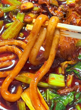 新疆崇吾斯塔目QONGUSTAM炒米粉520g鲜米粉调料组合装适合3至4人