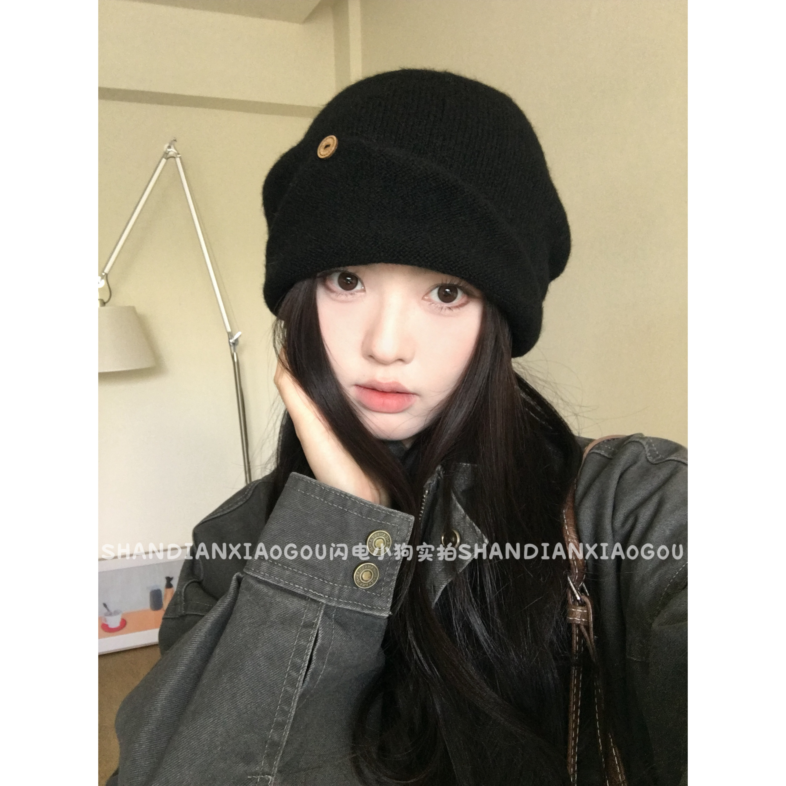 【大弹力简约针织包头帽】堆堆帽新款百搭显脸小休闲女款个性秋冬图片