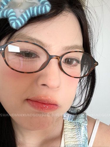 巨好看的玳瑁小书呆*定制高品版可配镜！日韩学院甜美眼镜TR+金属