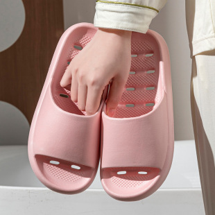 男式 女士防滑静音漏水速干凉拖鞋 浴室内简约家居洗澡拖鞋 2026新款