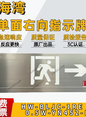 海湾指示牌YN452-R单面右向指示牌指示灯应急灯系列 消防应急指示