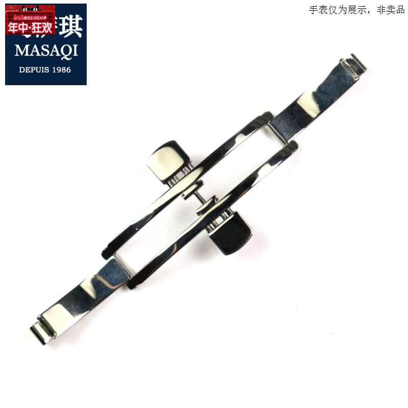原装代用适用浪琴蝴蝶扣嘉岚名匠男精钢表扣L2L4表炼钢带扣手表配