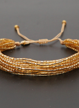 欧美风多层纯色ins学生手环