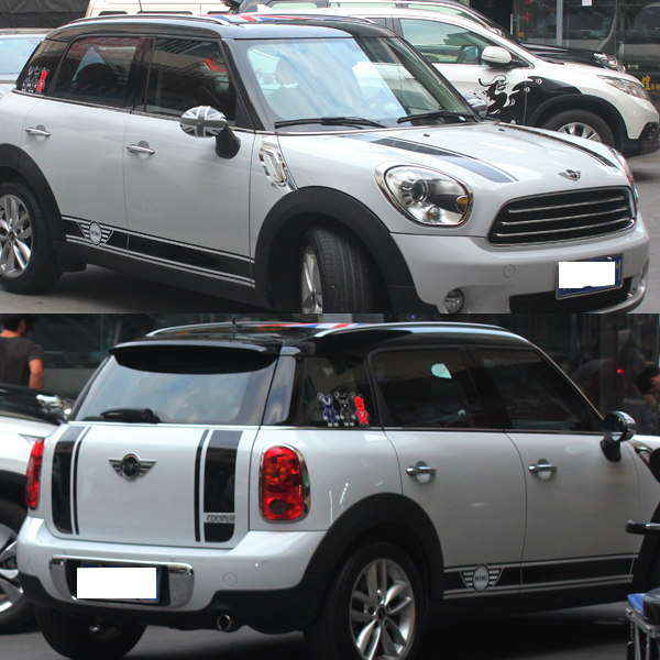 宝马MINI COUNTRYMAN贴纸 MINI个性拉花 乡下人车贴 R60车身拉花