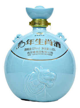 古贝元1.65L大曲坤沙53度纯粮酒
