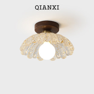 千禧入户玄关走廊过道阳台led小吸顶灯个性创意花瓣造型衣帽间灯