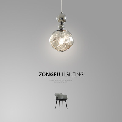 包豪斯卧室床头吊灯熔岩玻璃艺术灯太空中古吧台灯复古背景墙吊灯