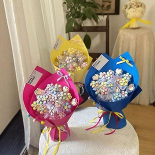 儿童手工黏土花束diy材料包全套超轻黏土手工花送朋友闺蜜礼