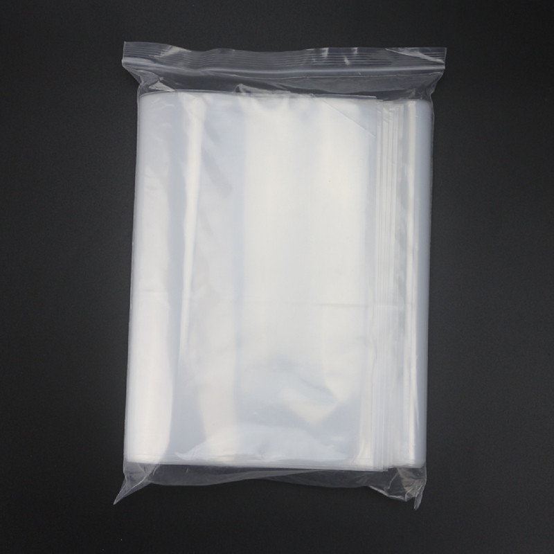加厚11.5号自封袋30*40cm*20丝密封包装食品PE塑封口袋透明保鲜袋