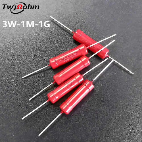 2#HVR80AH3009玻璃釉3W1M2M3MJ5M30M10M200M500M厚膜无感高压电阻